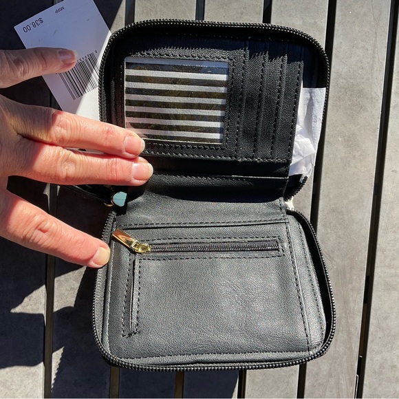 NWT LUV BETSEY Cream and Black Bow Clutch - Picture 6 of 7